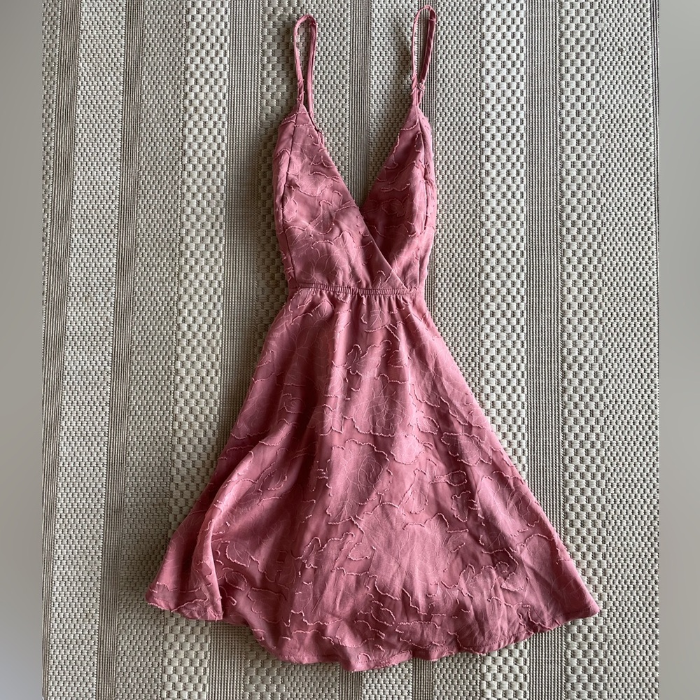 Lulus rose pink floral skater dress - Picture 5 of 7